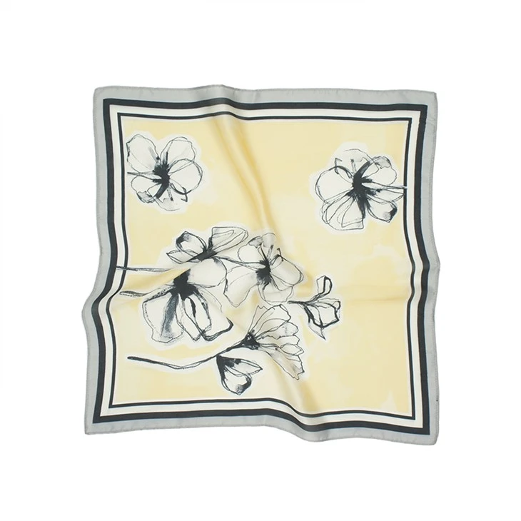 Classic Floral Poly Scarves Classic Floral Poly Scarves